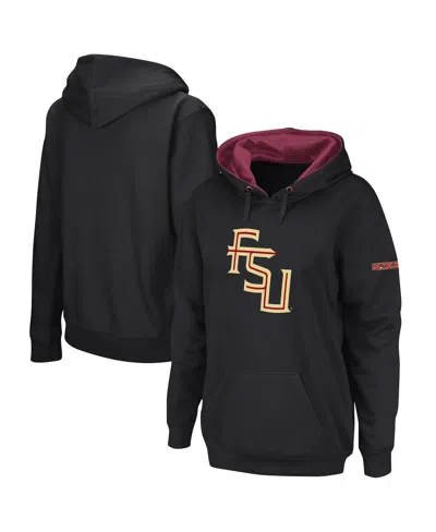 Colosseum Women's  Black Florida State Seminoles Big Logo Pullover Hoodie
