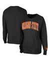 Colosseum Women's  Black Oregon State Beavers Campanile Pullover Sweatshirt In Black