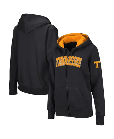 Colosseum Women's  Black Tennessee Volunteers Arched Name Full-zip Hoodie