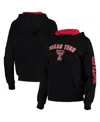 Colosseum Women's  Black Texas Tech Red Raiders Loud And Proud Pullover Hoodie In Black