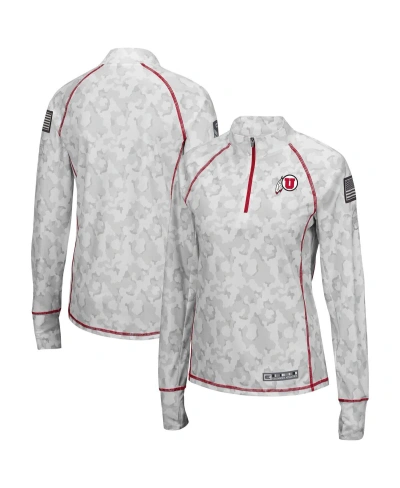 Colosseum Women's  Camo Utah Utes Oht Military-inspired Appreciation Officer Arctic Lightweight Quart