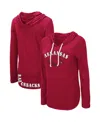 Colosseum Women's  Cardinal Arkansas Razorbacks My Lover Lightweight Hooded Long Sleeve T-shirt In Cardinal