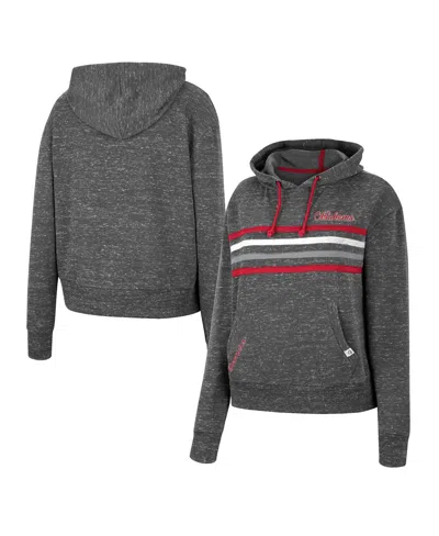 Colosseum Women's  Charcoal Florida State Seminoles Backstage Speckled Pullover Hoodie