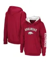 Colosseum Women's  Crimson Arkansas Razorbacks Loud And Proud Pullover Hoodie In Crimson