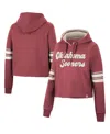 Colosseum Women's  Crimson Indiana Hoosiers Retro Cropped Pullover Hoodie In Crimson