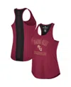 Colosseum Women's  Garnet Florida State Seminoles 10 Days Racerback Scoop Neck Tank Top In Garnet