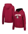 Colosseum Women's  Garnet Florida State Seminoles Arch & Logo Pullover Hoodie In Garnet