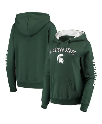Colosseum Women's Green Michigan State Spartans Loud And Proud Pullover Hoodie