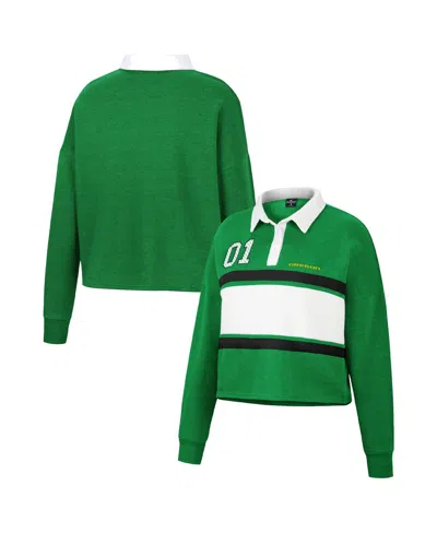 Colosseum Women's  Green Oregon Ducks I Love My Job Rugby Long Sleeve Shirt