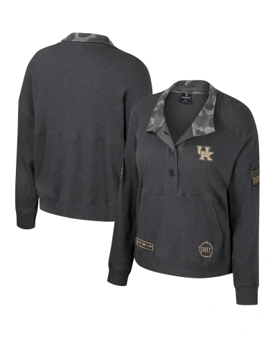 Colosseum Women's  Heather Charcoal Kentucky Wildcats Oht Military-inspired Appreciation Payback Henl