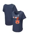 Colosseum Women's  Heathered Navy Auburn Tigers Powered By Title Ix T-shirt In Heathered Navy
