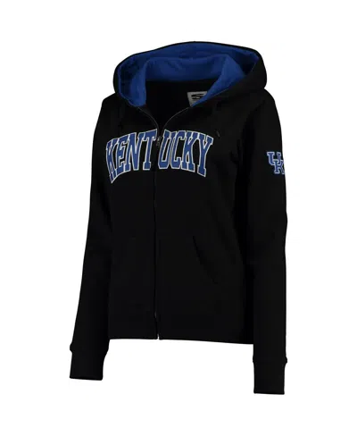 Colosseum Women's  Kentucky Wildcats Arched Name Full-zip Hoodie In Black