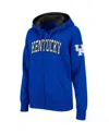 Colosseum Women's  Kentucky Wildcats Arched Name Full-zip Hoodie In Royal