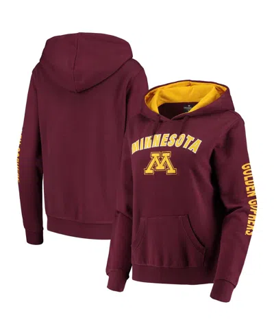 Colosseum Women's  Maroon Minnesota Golden Gophers Loud And Proud Pullover Hoodie
