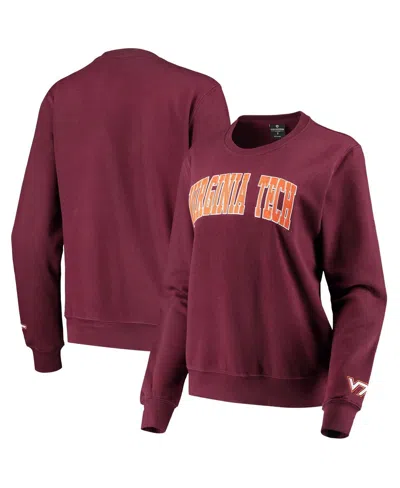 Colosseum Women's  Maroon Virginia Tech Hokies Campanile Pullover Sweatshirt