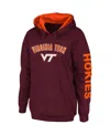 Colosseum Maroon Virginia Tech Hokies Loud And Proud Pullover Hoodie In Maroon