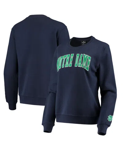 Colosseum Women's Notre Dame Fighting Irish Campanile Pullover Sweatshirt In Navy