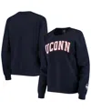 Colosseum Women's  Navy Uconn Huskies Campanile Pullover Sweatshirt In Navy