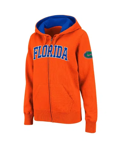 Colosseum Women's  Orange Florida Gators Arched Name Full-zip Hoodie