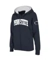 Colosseum Stadium Athletic Navy Penn State Nittany Lions Arched Name Full-zip Hoodie In Navy