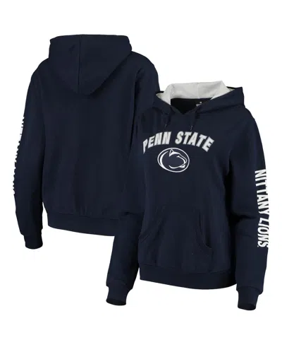 Colosseum Women's Penn State Nittany Lions Loud And Proud Pullover Hoodie In Navy