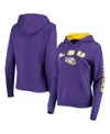 Colosseum Women's  Purple Lsu Tigers Loud And Proud Pullover Hoodie In Purple