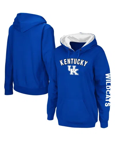 COLOSSEUM WOMEN'S COLOSSEUM ROYAL KENTUCKY WILDCATS LOUD AND PROUD PULLOVER HOODIE