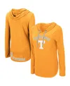 Colosseum Women's  Tennessee Orange Tennessee Volunteers My Lover Lightweight Hooded Long Sleeve T-sh In Tennessee Orange