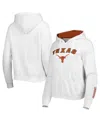 Colosseum Women's  Texas Longhorns Arch & Logo Pullover Hoodie In White