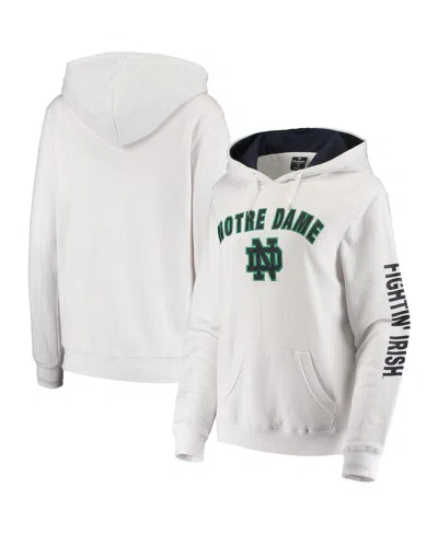 Colosseum Women's  White Notre Dame Fighting Irish Loud And Proud Pullover Hoodie