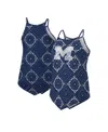Colosseum Women's  X Wrangler Navy Distressed Michigan Wolverines Bandana Tank Top In Navy