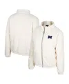 Colosseum Cream Michigan Wolverines So Hot Right Now Quilted Puffer Full-zip Jacket In Cream