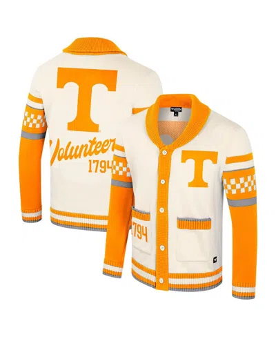 Colosseum Women's Cream Tennessee Volunteers Wild Collective Button-up Jacquard Sweater