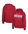 Colosseum Crimson Indiana Hoosiers Reflection Rhinestone Drawcord Pullover Hoodie In Crimson