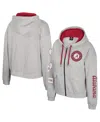 Colosseum Gray Alabama Crimson Tide Alfie Full-zip Hoodie Jacket In Gray