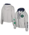 Colosseum Women's Gray Notre Dame Fighting Irish Alfie Full-zip Hoodie Jacket In Gray