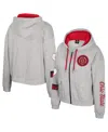 Colosseum Gray Ohio State Buckeyes Alfie Full-zip Hoodie Jacket In Gray