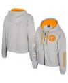 Colosseum Women's Gray Tennessee Volunteers Alfie Full-zip Hoodie Jacket In Gray