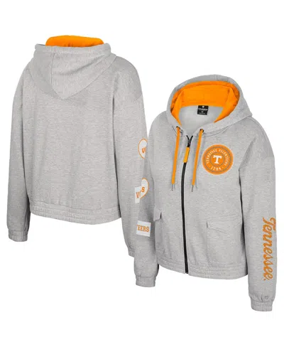 Colosseum Women's Gray Tennessee Volunteers Alfie Full-zip Hoodie Jacket