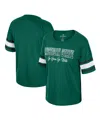 Colosseum Women's Green Michigan State Spartans I'm Gliding Here Rhinestone T-shirt In Green