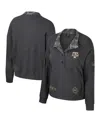 Colosseum Women's Heather Charcoal Texas A M Aggies Oht Military Appreciation Payback Henley Thermal Sweatshir In Heather Charcoal