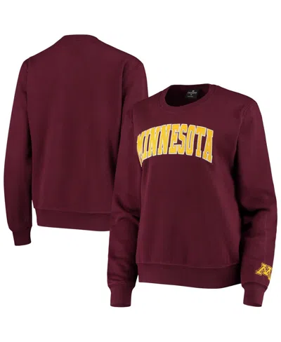 Colosseum Women's Minnesota Golden Gophers Campanile Pullover Sweatshirt In Maroon