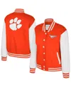 Colosseum Women's Orange Clemson Tigers French Baguette Full Snap Fleece Jacket In Orange