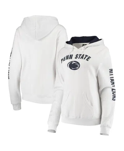 Colosseum Women's Penn State Nittany Lions Loud And Proud Pullover Hoodie In White