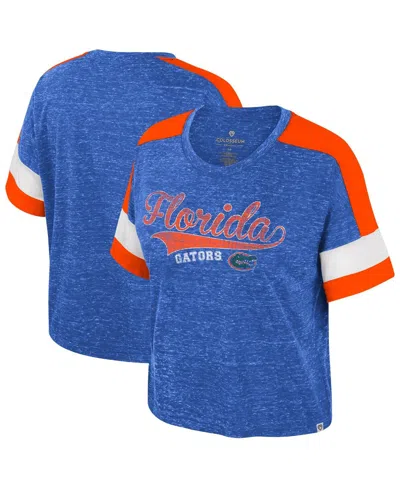 Colosseum Women's Royal Florida Gators Color Block Scoop Neck T-shirt