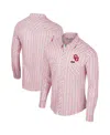 Colosseum X Wrangler Men's White Oklahoma Sooners Plaid Windowpane Long Sleeve Full-snap Shirt In White