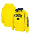 Colosseum Youth Boys  Maize Michigan Wolverines 2-hit Team Pullover Hoodie In Maize