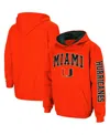 Colosseum Youth Boys  Orange Miami Hurricanes 2-hit Team Pullover Hoodie In Orange