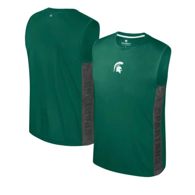Colosseum Kids' Youth  Green Michigan State Spartans Smak Talk Hit Sleeveless T-shirt