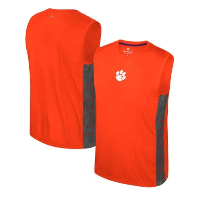 Colosseum Kids' Youth  Orange Clemson Tigers Smak Talk Hit Sleeveless T-shirt